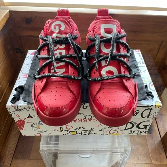 Dolce Gabbana Shoes Dolce Gabbana Portofino Sneakers Red